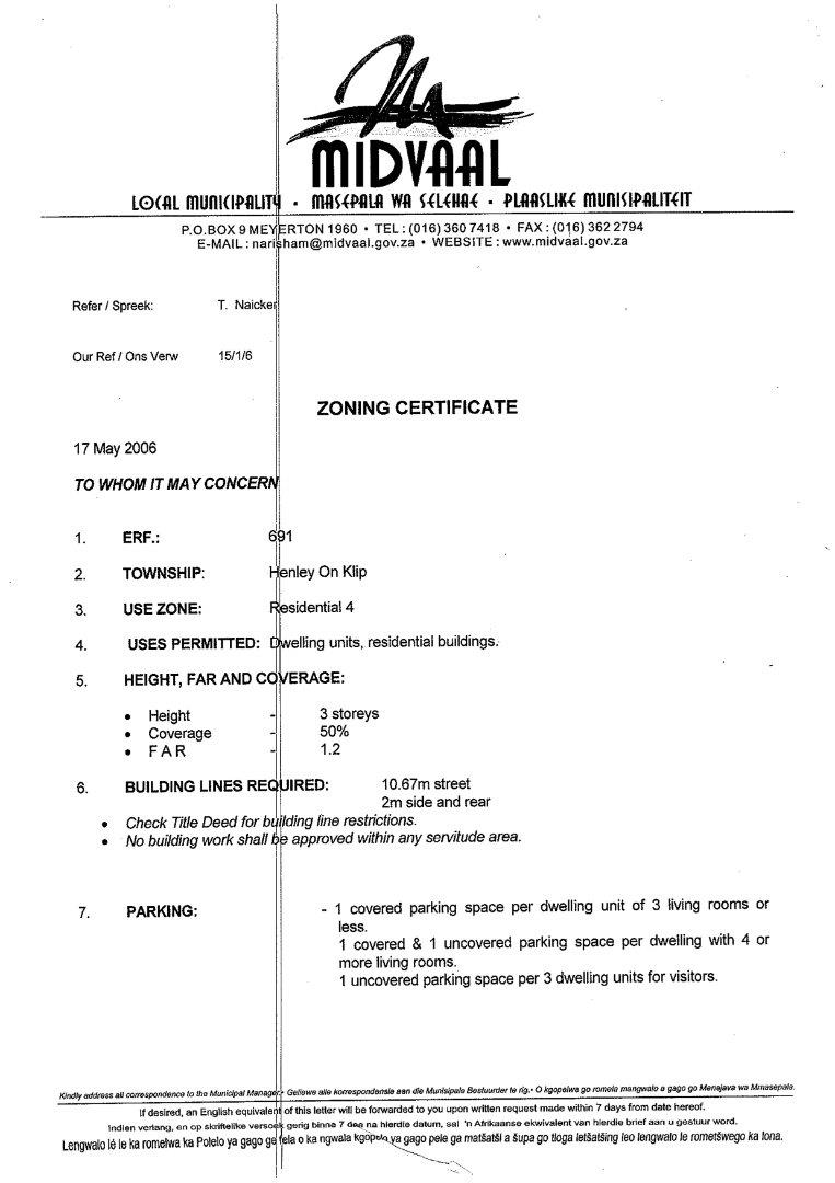 Commercial Property for Sale in Henley on Klip Gauteng