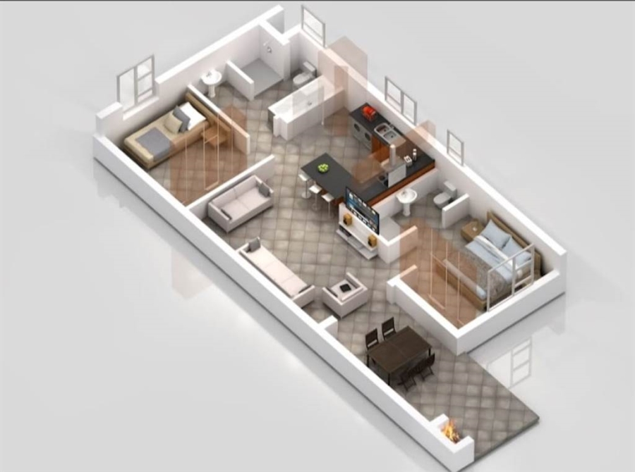 To Let 2 Bedroom Property for Rent in Goedeburg Gauteng
