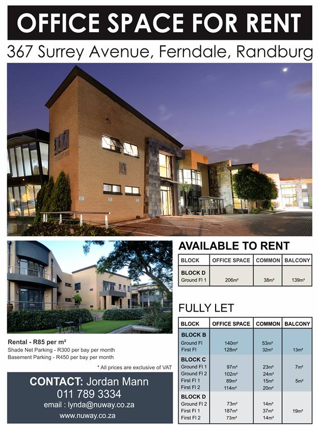 To Let commercial Property for Rent in Ferndale Gauteng