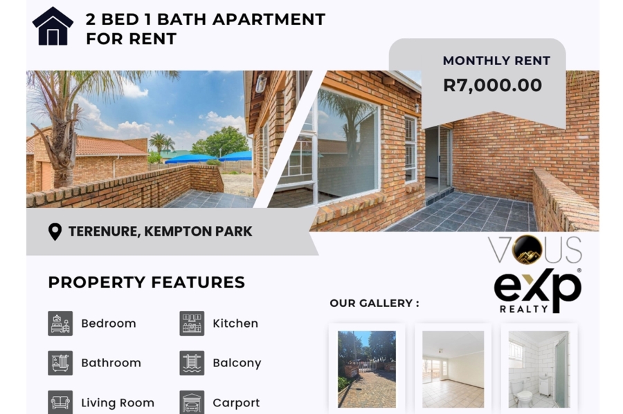 To Let 2 Bedroom Property for Rent in Terenure Gauteng