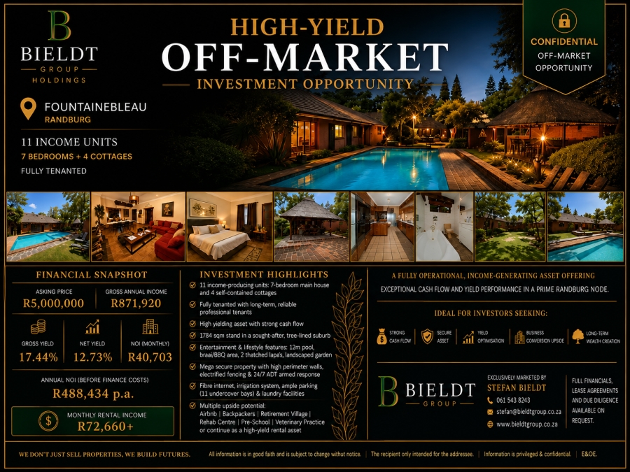 11 Bedroom Property for Sale in Fontainebleau Gauteng