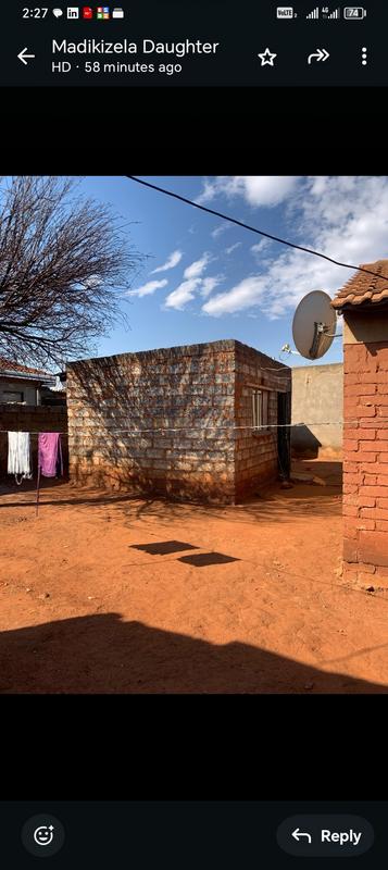 1 Bedroom Property for Sale in Moleleki Ext 3 Gauteng