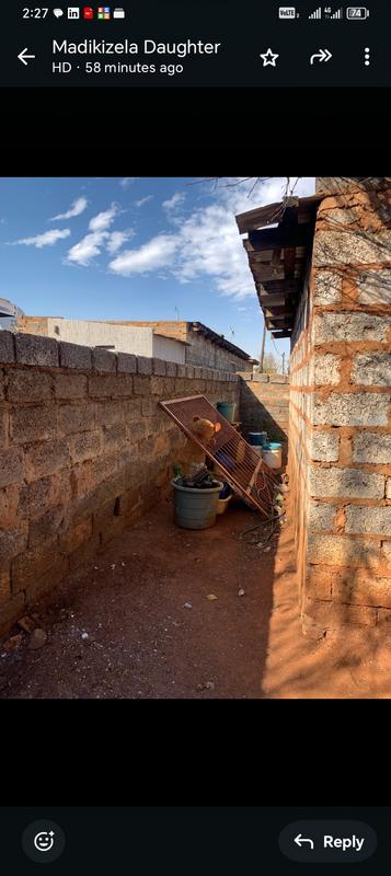 1 Bedroom Property for Sale in Moleleki Ext 3 Gauteng