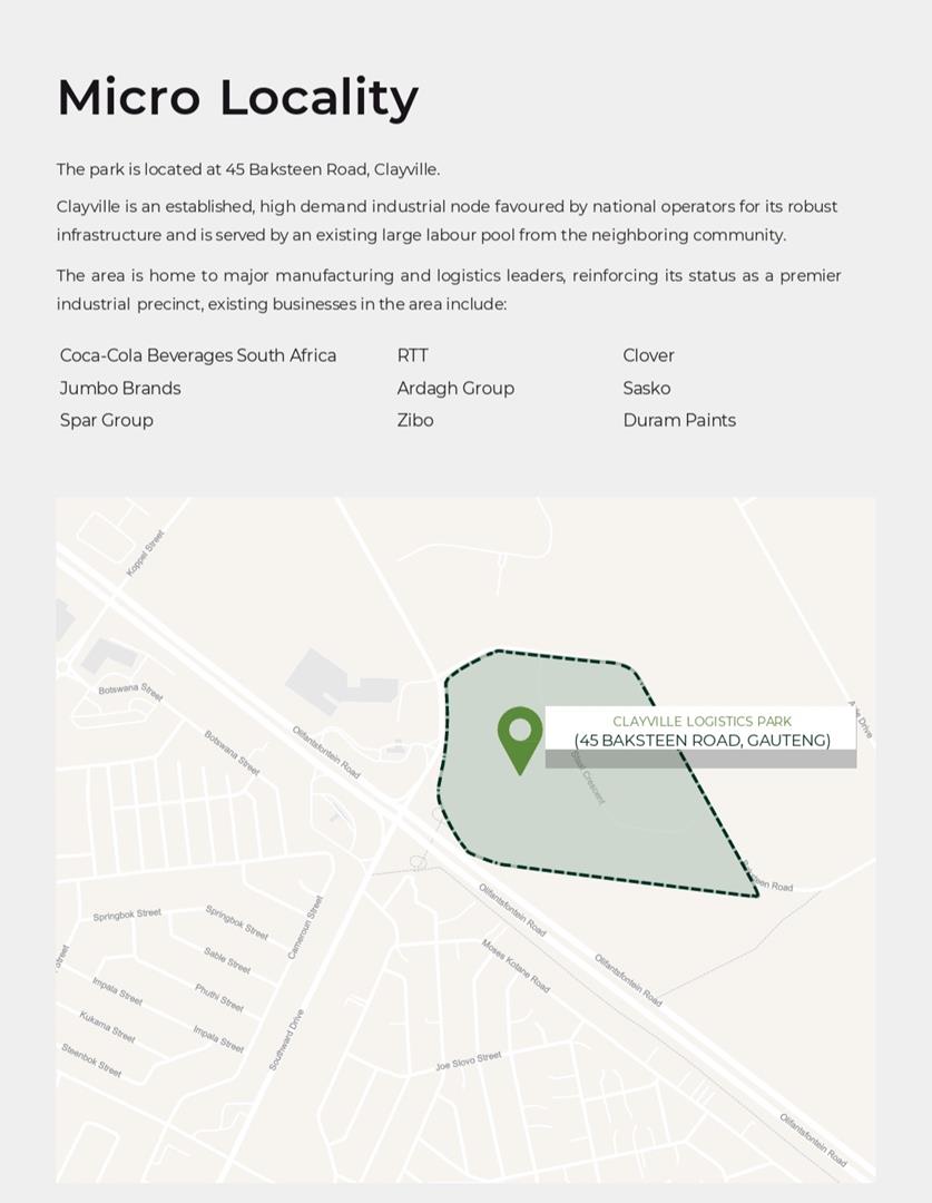 To Let Commercial Property for Rent in Clayville Gauteng