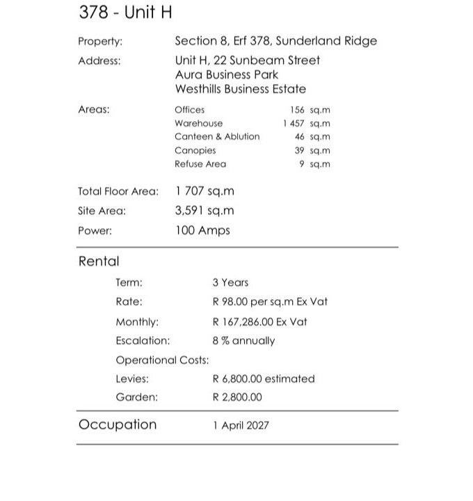 To Let Commercial Property for Rent in Sunderland Ridge Gauteng
