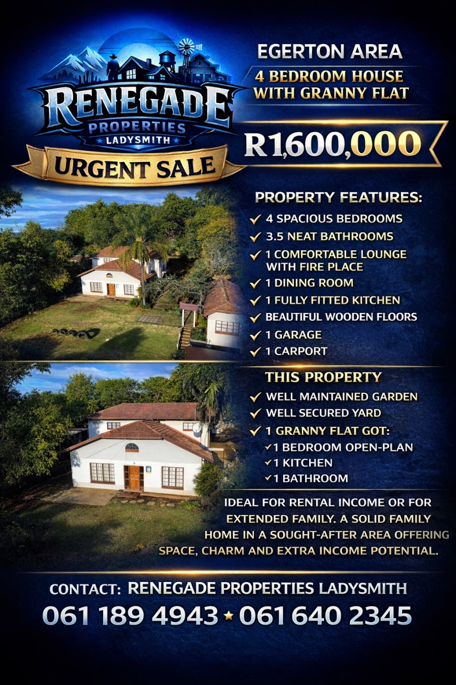 4 Bedroom Property for Sale in Egerton KwaZulu-Natal