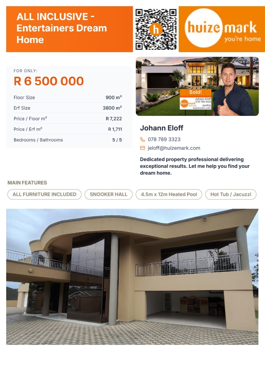 5 Bedroom Property for Sale in Cowies Hill KwaZulu-Natal