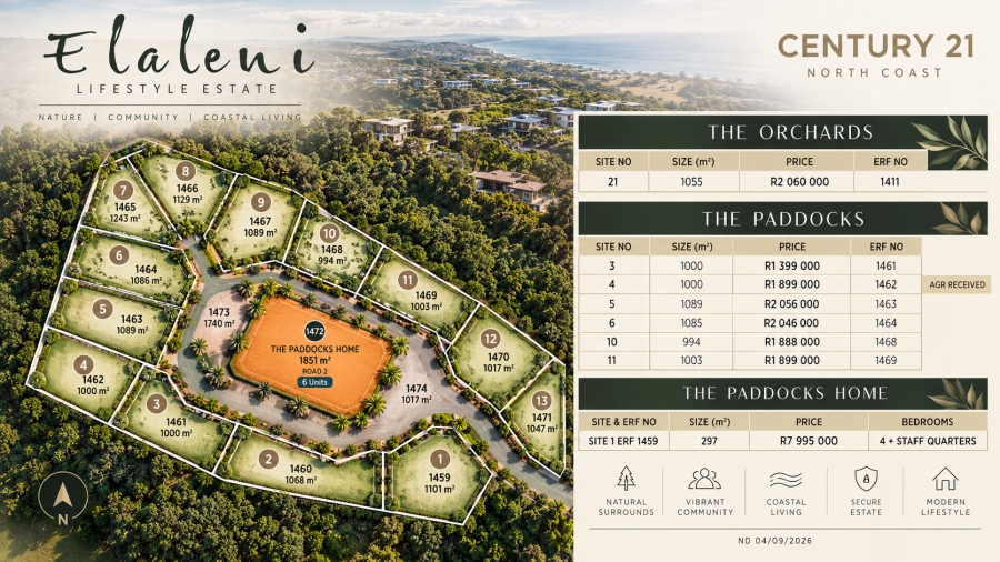 0 Bedroom Property for Sale in Elaleni Coastal Forest Estate KwaZulu-Natal