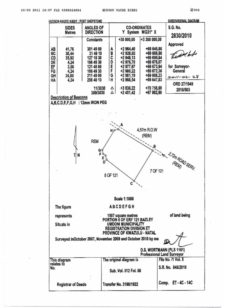 0 Bedroom Property for Sale in Bazley Beach KwaZulu-Natal